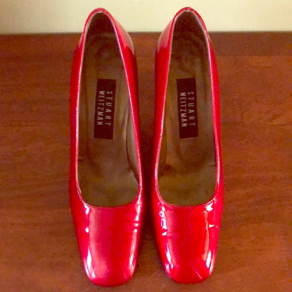 Stuart Weitzman Patent Leather Designer Pumps - Picture 1 of 5